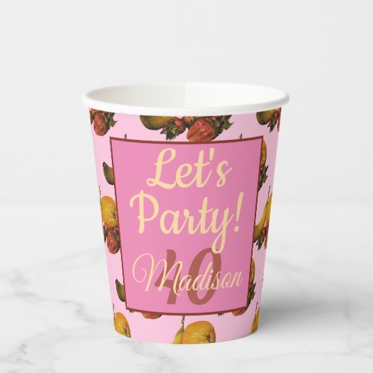 フルーツ紙カップ 紙コップ (左)