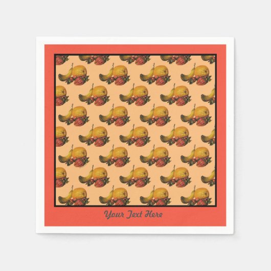 フルーツ紙ナプキンス スタンダードカクテルナプキン (正面)
