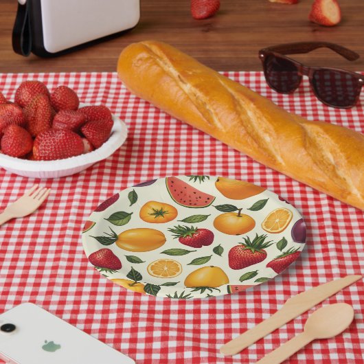 フルーツ紙プレート ペーパープレート (ピクニック)