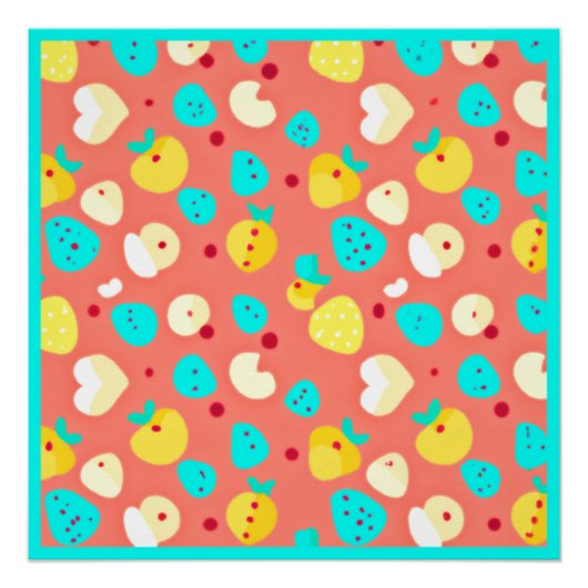 フルーツ素晴らしパターズアート ポスター (正面)