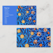 フルーツ素晴らしヴィンテージウィリアム・モリス・パターン 名刺 (正面/裏面)