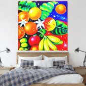 フルーツ素晴らし星空。買今 キャンバスプリント (インサイチュ (寝室))