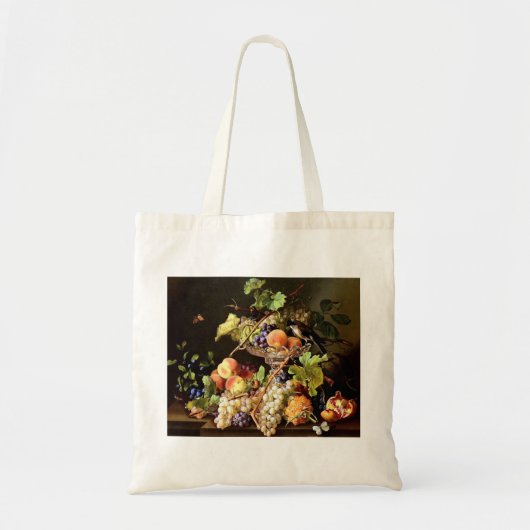 フルーツ葡萄グレープフルーツ食料品の買い物袋トート トートバッグ (正面)