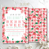 フルーツ誕生日パステルカラーズスウィートサマーパーティー 招待状