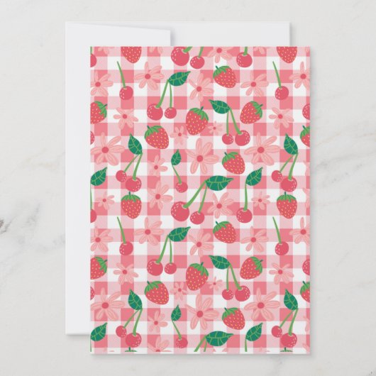 フルーツ誕生日パステルカラーズスウィートサマーパーティー 招待状 (裏面)