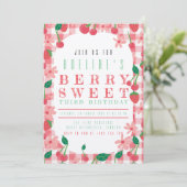 フルーツ誕生日パステルカラーズスウィートサマーパーティー 招待状 (スタンド正面)