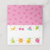 フルーツ誕生日座席表、フルーツビュッフェテントカード プレイスカード (外部開封)