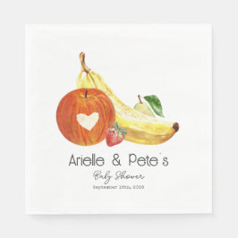 フルーツ赤ちゃんシャワー スタンダードランチョンナプキン