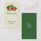 フルーツ野菜のロゴ 名刺 (正面/裏面)