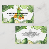 フルーツ野菜グリーンシェイク | 栄養士 名刺 (正面/裏面)