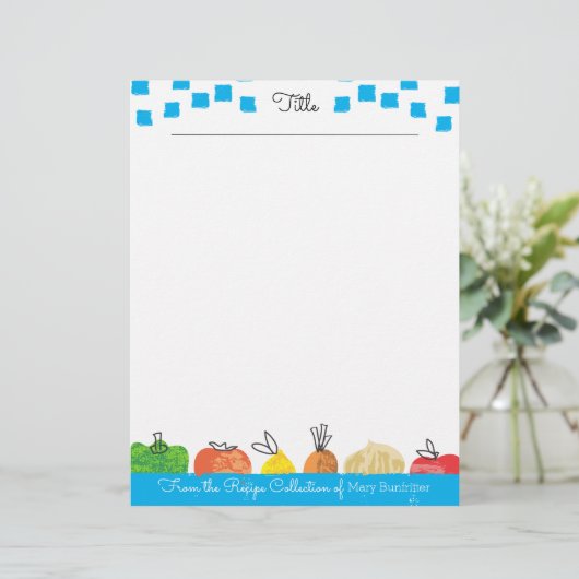 フルーツ野菜パーソナライズされたレシピレターヘッド (スタンド正面)