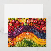 フルーツ野菜健康食品ベジタリアンダイエット ポストカード (正面/裏面)