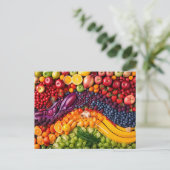 フルーツ野菜健康食品ベジタリアンダイエット ポストカード (スタンド正面)