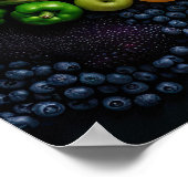 フルーツ野菜健康食品栄養健康 ポスター (角)