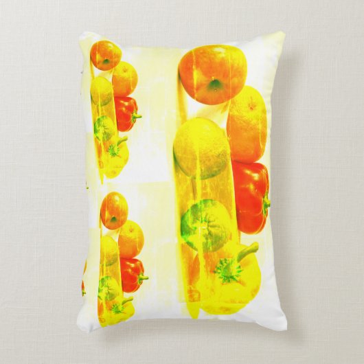 「フルーツ野菜」かわいい写真。買今 アクセントクッション (正面(垂直))