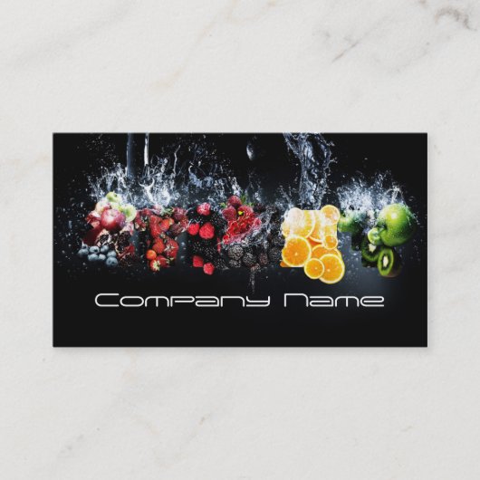フルーツ野菜/健康な生命/菜食主義カード 名刺 (正面)