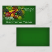 フルーツ野菜/健康な生命/菜食主義カード 名刺 (正面/裏面)