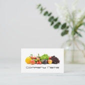 フルーツ野菜/健康な生命/菜食主義カード 名刺 (スタンド正面)