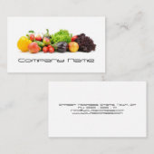フルーツ野菜/健康な生命/菜食主義カード 名刺 (正面/裏面)