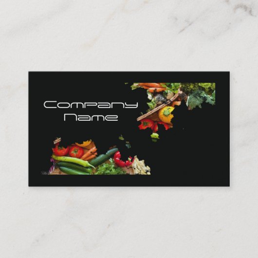 フルーツ野菜/健康な生命/菜食主義カード 名刺 (正面)