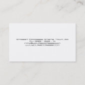 フルーツ野菜/健康な生命/菜食主義カード 名刺 (裏面)