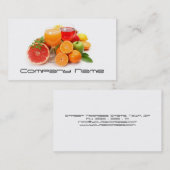 フルーツ野菜/健康な生命/菜食主義カード 名刺 (正面/裏面)