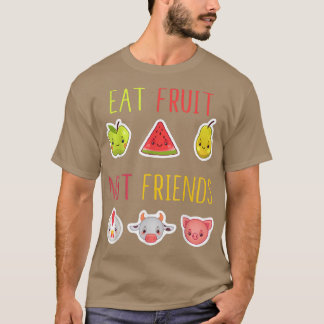 フルーツ食べノフレンズビーガンベジタリアンVeganism Pl Tシャツ