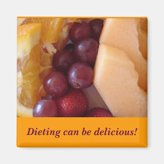 フルーツ食べ物は美味しい！ マグネット (正面)