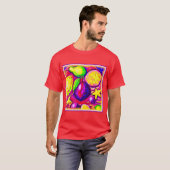 フルーツ鮮やかと星。買今 Tシャツ (正面フル)