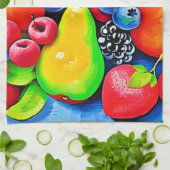 フルーツ鮮やかの静物生活 キッチンタオル (折り畳み)