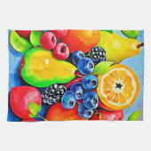 フルーツ鮮やかの静物生活 キッチンタオル (横)