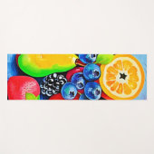フルーツ鮮やかの静物生活 ヨガマット (正面(横))