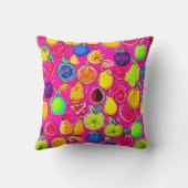 フルーツ鮮やか融合パターン クッション (裏面)