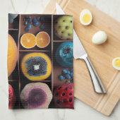 フルーツ鮮やか表示 キッチンタオル (四つ折り)