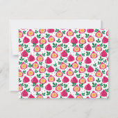 フルーツ おしゃれ かわいい 現代的な グリーティングカード ノートカード (裏面)