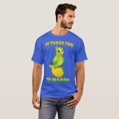 フルーツ - ふたりでマンゴー - 鳥 - Tシャツ (正面フル)
