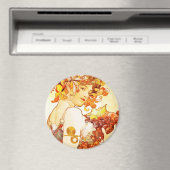 フルーツ、アルフォンスミュシャ – マグネット (インサイチュ (食洗機))