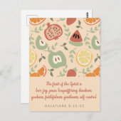 フルーツ・オブ・ザ・スピリット抽象芸術聖なる書物、 経典 ポストカード (正面/裏面)