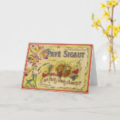 フルーツ – カード (黄色い花)