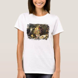フルーツ(キャンバスの油)を盗んでいる3匹の猿 Tシャツ