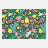 フルーツ&サボテン熱帯フェスティバル ラッピングペーパーシート (正面)