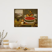 フルーツ&ボルチモアオリオール – ワグノファインアートポスター ポスター (キッチン)