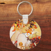 フルーツ、ミュシャ キーホルダー (正面)