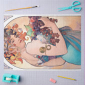 フルーツ、ミュシャ 薄葉紙 (クラフト)