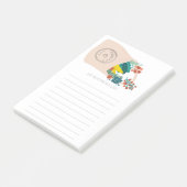 フルーツ&野菜をこぼしたトート食料品ショッピングリスト ポストイット (アングル)