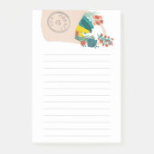 フルーツ&野菜をこぼしたトート食料品ショッピングリスト ポストイット (正面)