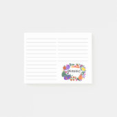 フルーツ&野菜イラストレーション食料品ショッピングリスト ポストイット (正面)