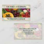 フルーツ&野菜ヘルシーライフ/栄養士カード 名刺 (正面/裏面)