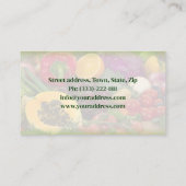 フルーツ&野菜ヘルシーライフ/栄養士カード 名刺 (裏面)