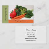フルーツ-野菜名刺-ボーダー 名刺 (正面/裏面)